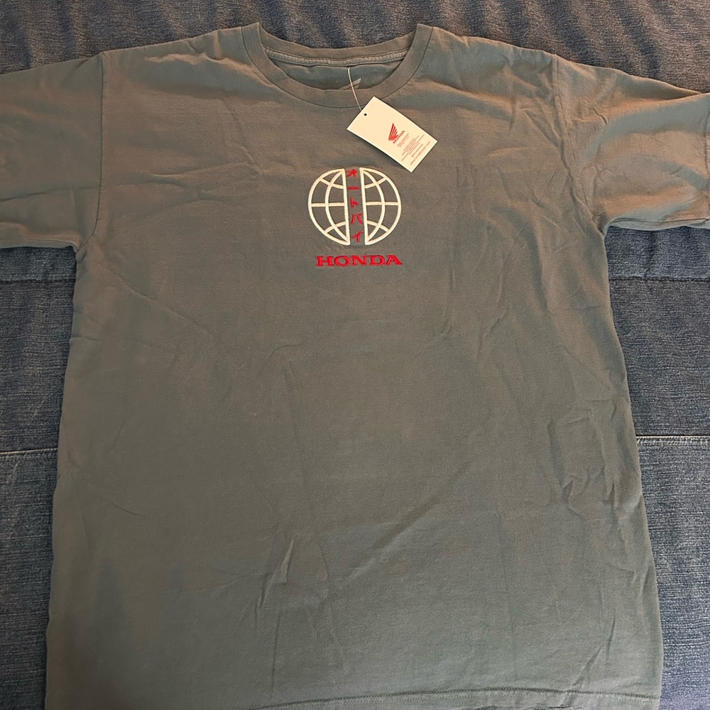 Men's Blue-Gray Honda Logo T-Shirt